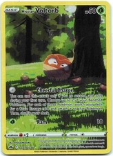 Hisuian Voltorb Ultra Rare Crown Zenith: Galarian Gallery CRZ:GG Grass Holo GG01