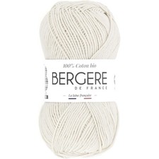 Pelote de laine - Blanc - 100% coton bio - 3mm - Tricot et crochet - Bergère de