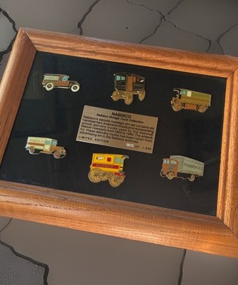 Brass Hand Painted Nabisco Vintage Truck Pin Collection