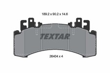 TEXTAR Q+ BREMSBELÄGE SATZ VORNE passend für MERCEDES-BENZ EQE EQS | 2640401