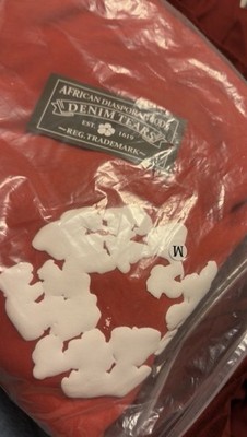 Denim Tears African Diaspora Goods Red Fleece Cotton Sweatshirt Men s Size M