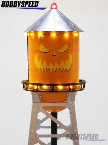 MTH RAILKING HALLOWEEN 193 TORRE DE AGUA INDUSTRIAL LED CALIBRE O tren 30-90726 NUEVO | Zustand: New