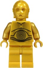 LEGO ® minifig sw0161a - C-3PO - Pearl Gold with Pearl Gold Hands