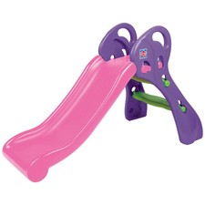 Climb N Slide Kids Folding Indoor Outdoor Slide Pink Orange 3.5ft Slider UK