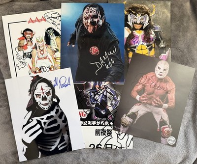 Lucha Libre Signed Photo Lot AAA CMLL Dr Wagner Jr LA Parka Damien 666 Autograph