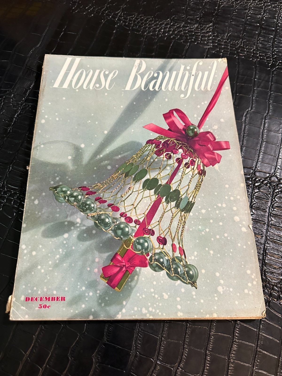 HOUSE BEAUTIFUL Magazine DECEMBER 1948- RETRO ADS - MID CENTURY MODERN - MCM