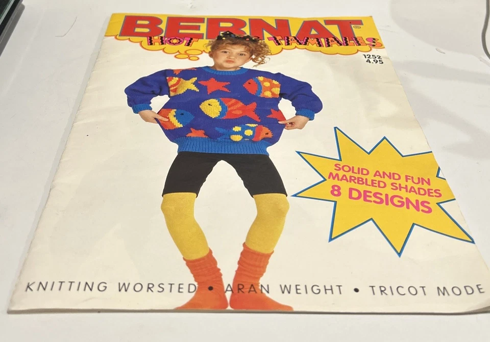 CHILDRENS BERNAT HOT TAMALES KNITTING PATTERN BOOK/kk - Image 3 of 4