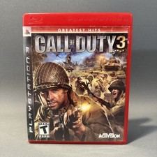 Call of Duty 3 Greatest Hits PS3 Activision WWII FPS Shooter Video Game CIB