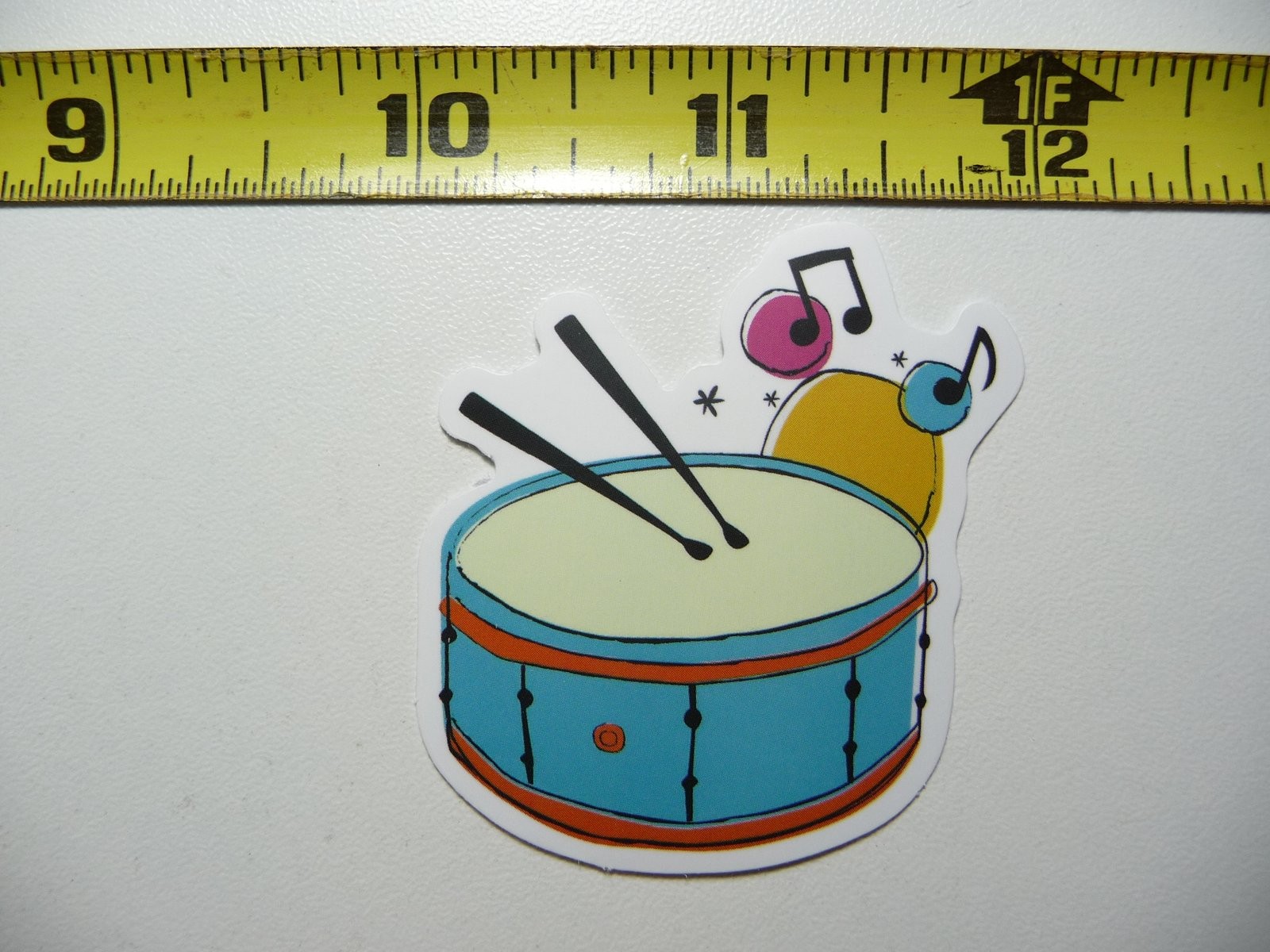 Drummer Snare Drum Music Notes Band Concert Decal Sticker