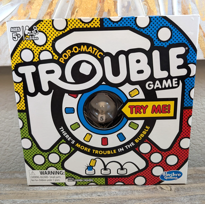 #ad #ad Pop O Matic Trouble Board Game Hasbro New in Box Classic Family Game Dice Bubble $14.99