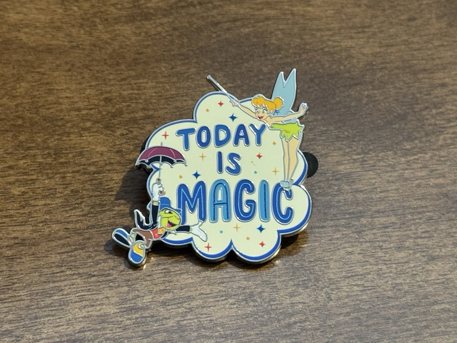 Tinker Bell & Jiminy Cricket "Today is Magic" Pin - 2026 Disney Best Day Ever