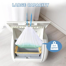 60 Count Self-Cleaning Cat Litter Box Liners Compatible With MW-SC01/MW-SC02/...