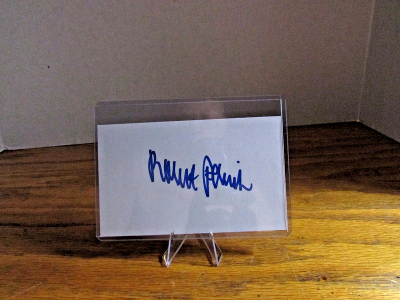 ROBERT PARISH BOSTON CELTIC AUTOGRAPH INDEX CARD SGC COA