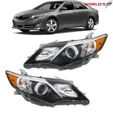 For Toyota Camry Se Style 2012-2014 Projector Blk Headlights Lamps Leftright For Toyota Camry Se Style 2012-2014 Projector Blk Headlights Lamps Leftright