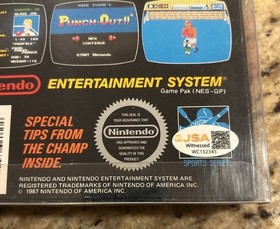Mike Tyson's Punch-Out!! Signed By Mike Tyson Nintendo NES CIB JSA COA RARE MINT
