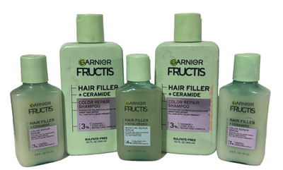 5x Garnier Fructis Hair Filler 2x Color Repair Shampoo + 3x Serum (pics)