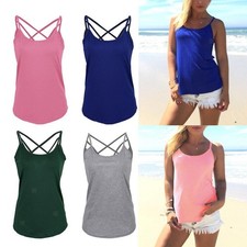 Damen Mädchen Mode T Shirt Tops Tank Top Sportbekleidung