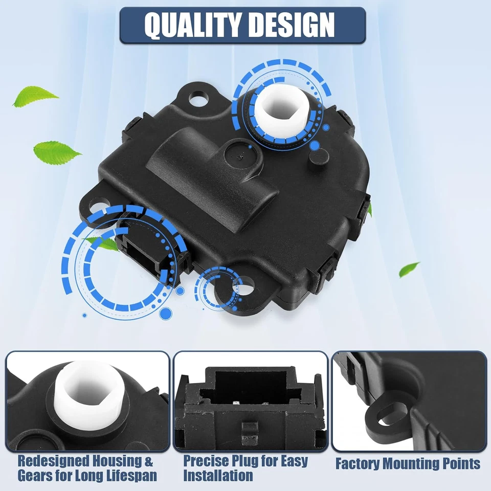 2X Actuador de puerta de mezcla de aire calentador de climatización para Chevrolet Impala Corvette 604-108 Foto 2 de 4
