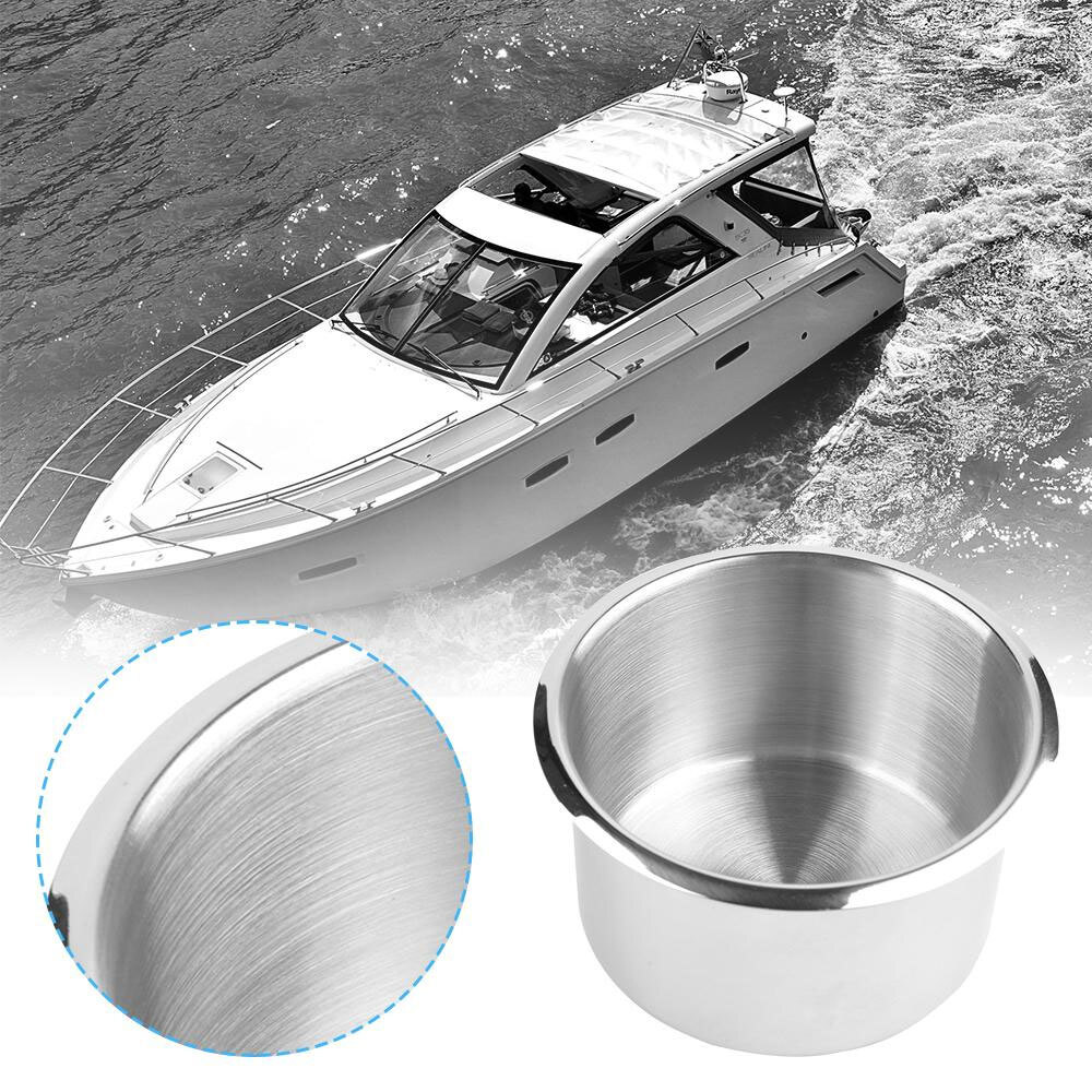 Universal Stainless Steel Cup Drink Holders for Car Boat Truck Marine