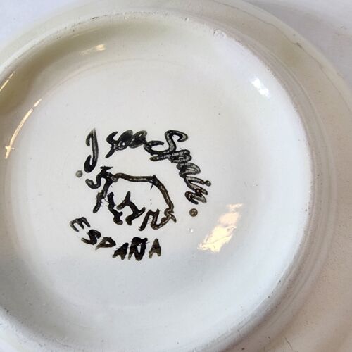 I See Spain Ceramic Grater Garlic Spice Ginger Lemon Zester Dish Handpainted - Picture 5 of 8