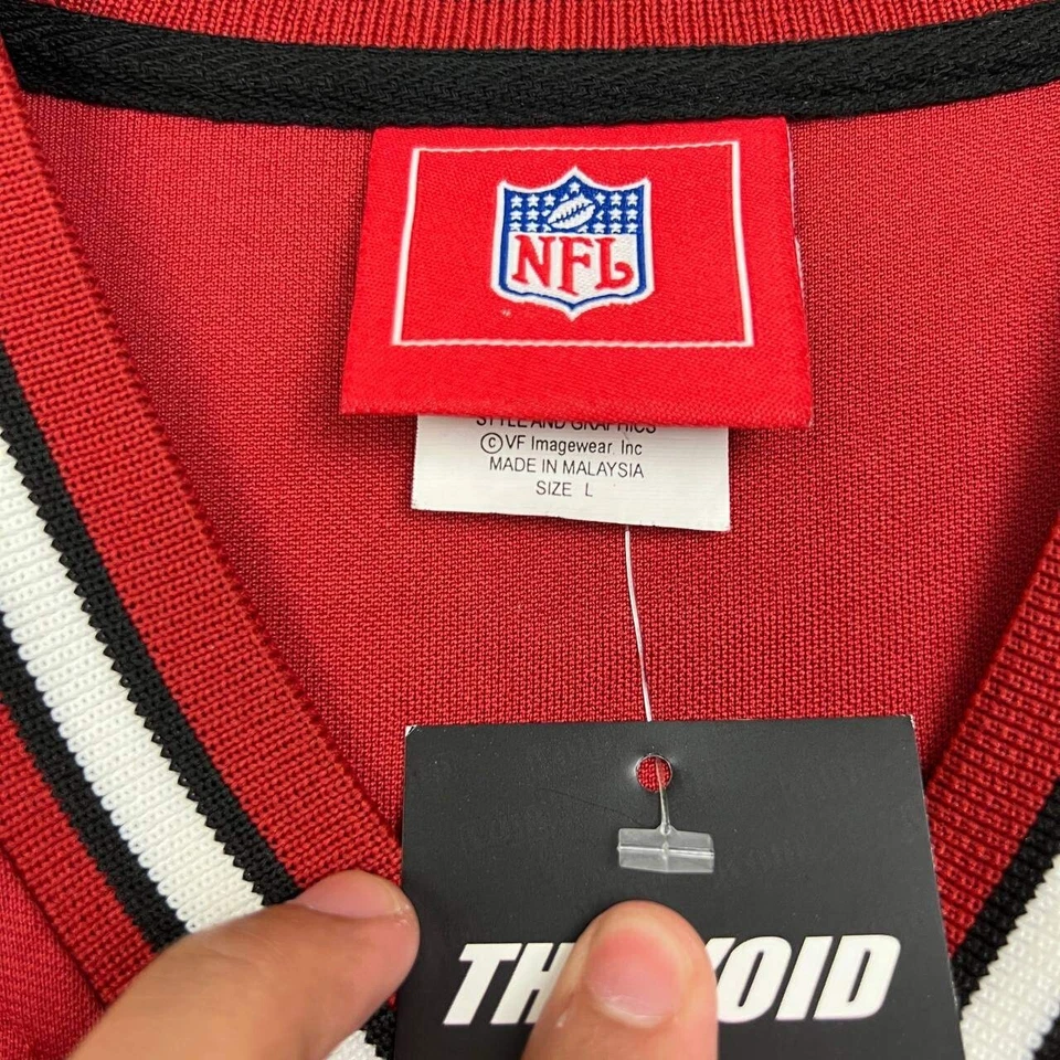 Camiseta deportiva de los San Francisco 49ers para hombre grande roja negra NFL manga corta nueva L Foto 3 de 4