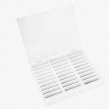 NailTidy Pro: White Fake Nail Organizer & Display Box - Perfect for Nail Art Sto