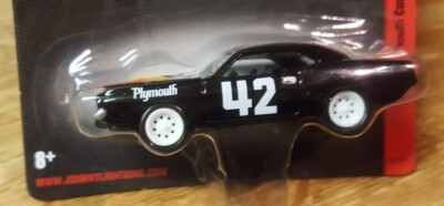 Johnny Lightning 1970 Plymouth Cuda 340 AAR #42 Black 1:64