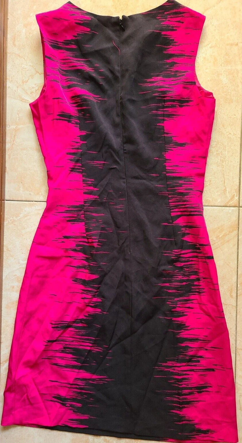 VETEMENTS ILE abito da donna a colori guaina a blocchi nero taglia 8