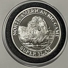 Muskox N American Hunting Club Proof Coin 1 Troy Oz .999 Fine Silver Round Medal