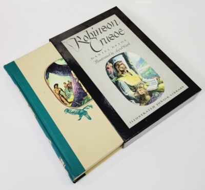 1946 Robinson Crusoe by Daniel Defoe Illustrated Junior Library Lynd ...