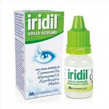 Iridil Gocce Oculari Rinfrescanti e Lenitive con Camomilla e Malva, 10ml