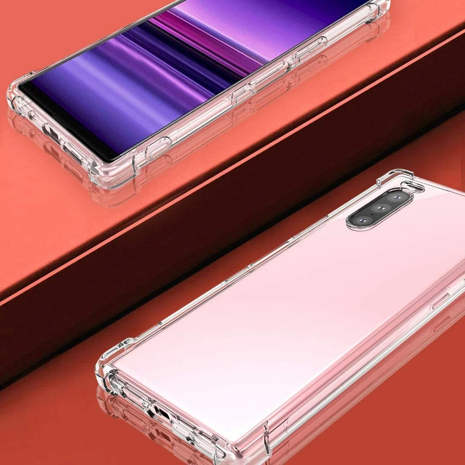 Funda TPU suave transparente a prueba de golpes para Sony Xperia 1 5 10 VII VI V IV III II Foto 3 de 4