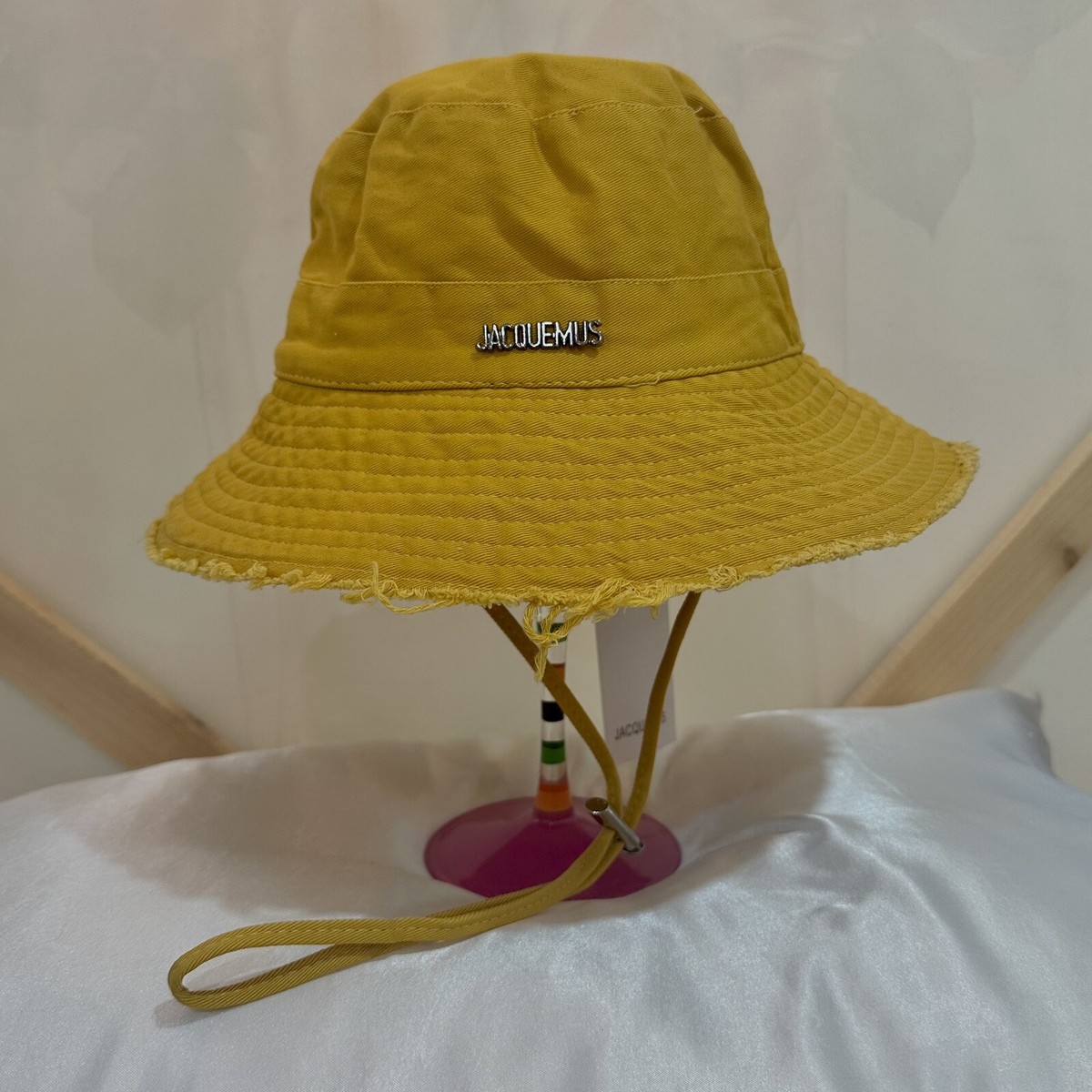 【送料&関税込】Jacquemus Hat With Logo - Unisex Jacquemus Unisex Beige Hat - E-SEVEN STORE