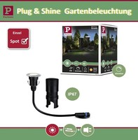 Paulmann Plug&Shine Led Bodeneinbauleuchte Floor Mini IP65 3000K 2,5W 24V Silber