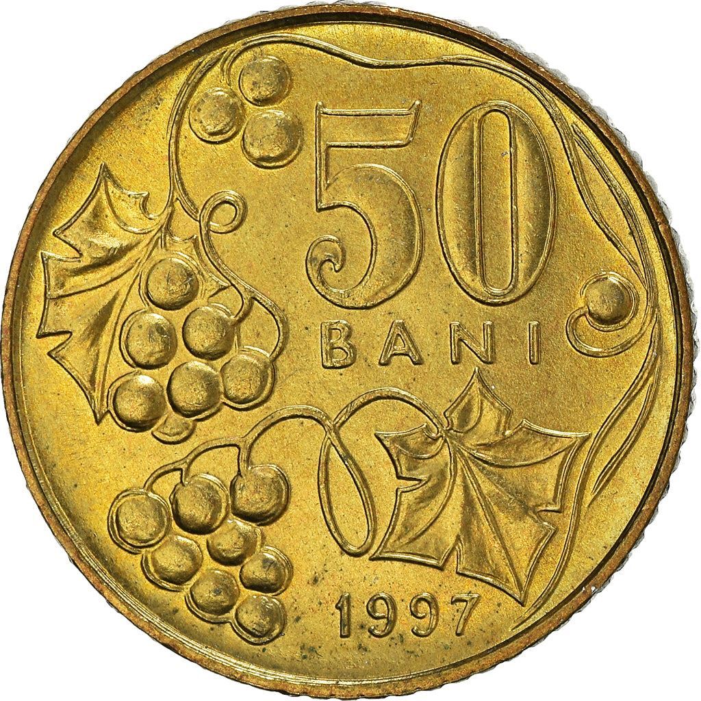 Moldova 50 Bani Coin | Eagle | Grapes | KM10 | 1997 - 2008 | eBay