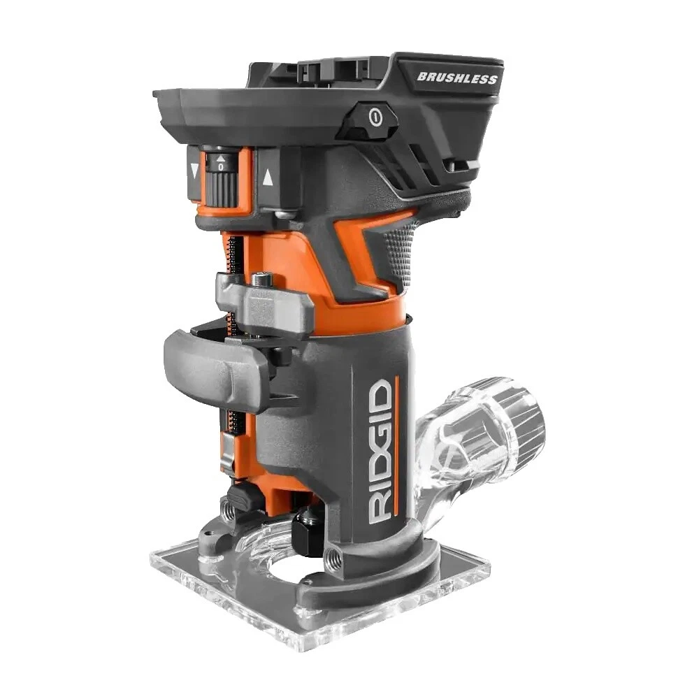Routers RIDGID 18 V y carpinteros