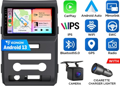 For Ford F150 2009-2014 F-150 Apple Carplay Android 13 Car Stereo Radio GPS WiFi - Picture 22 of 24