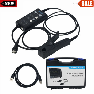 Micsig CP2100B 10A/100A AC DC Current Probe USB Powered for Oscilloscopes BNC