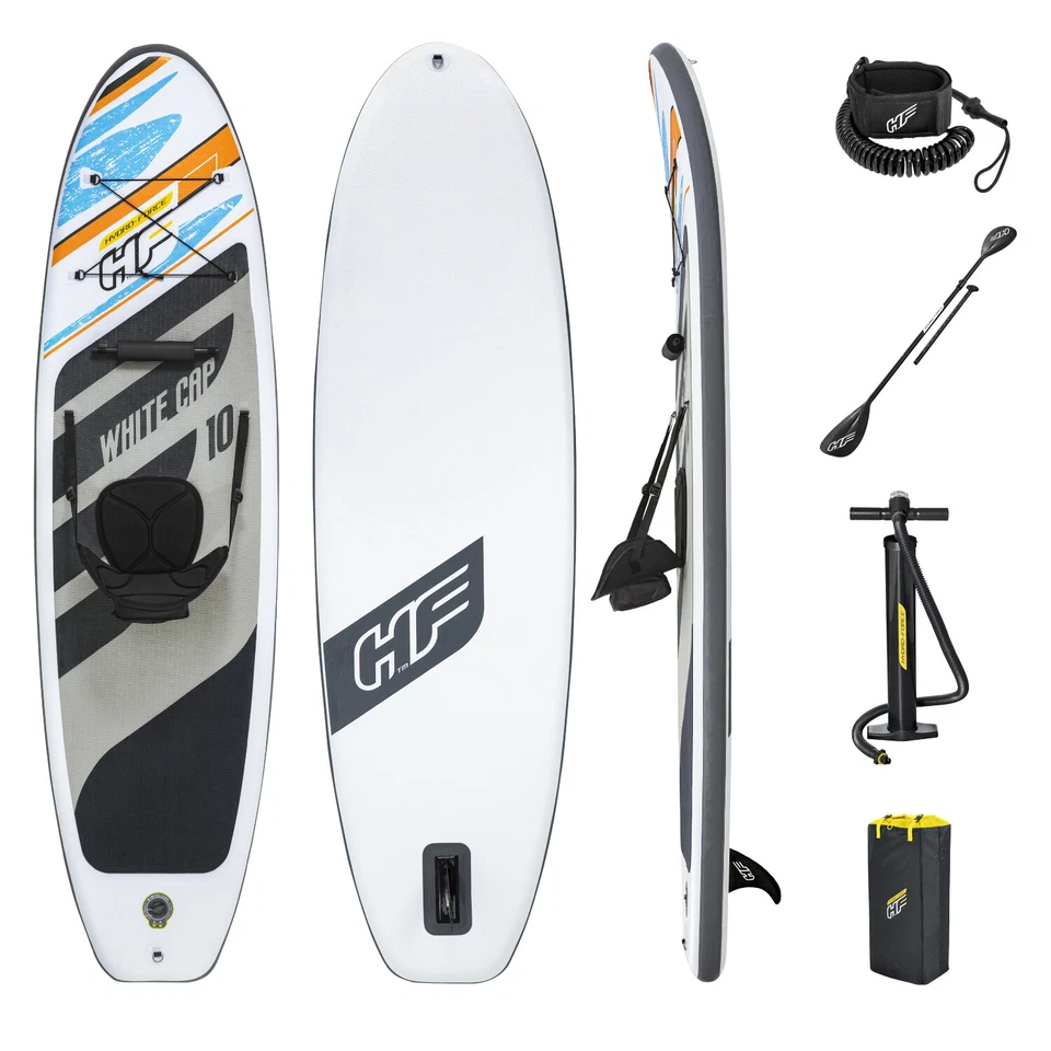 Bestway Hydro-Force 65341 SUP-Board White Cap Paddelboard aufblasbar 305x84x12cm