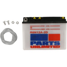 Parts Unlimited 6V Conventional Battery #6N12A-2D (R6N12A-2D)