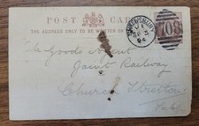 1904 Shuker & Son Shrewsbury Postcard, Goods Agent Joint Railway Church Stretton