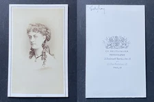 Reutlinger, Paris, Godefroy, actress, circa 1865 vintage cdv albumen print -  