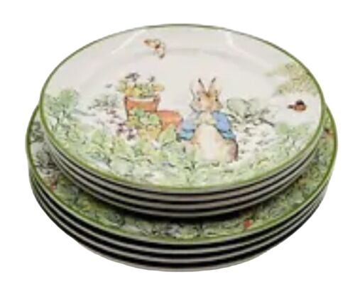 Williams Sonoma Peter Rabbit 4 Speiseteller & 4 Salatteller Ostern - Bild 2 von 5
