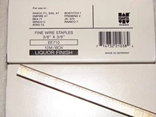 Staple 3/8" x 3/8" Liquor Finish Upholstery Staples