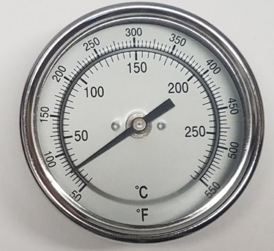 Pit Boss BBQ Grill Smoker Thermometer Gauge 3" Dial w/ 2.5" Stem 50-550