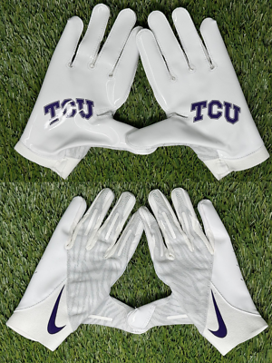 #ad #ad Nike Vapor Knit FG TCU Football Gloves Mens Large White Skill $80.00