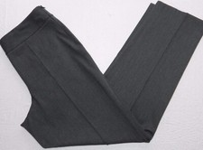 TALBOTS pants size 10P gray slim leg quality flat front side zipper de73 