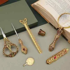 Embroidery Scissors Set, Exquisite European Sewing Scissors, Portable Scissors