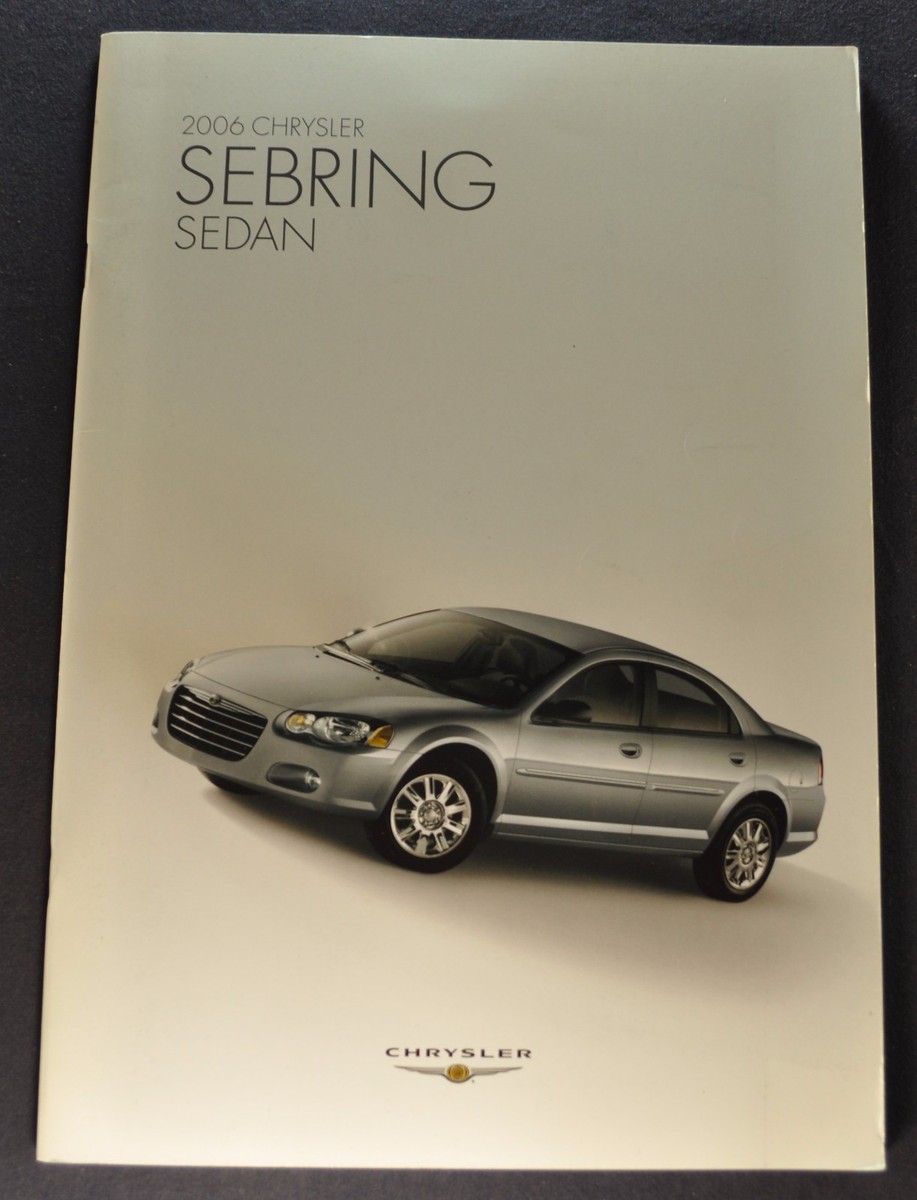 2006 Chrysler Sebring Sedan Catalog Sales Brochure Excellent