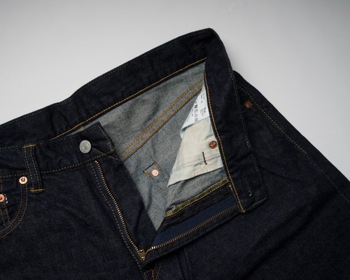 Momotaro 12.5oz Jacquard Selvedge Jeans Indigo Slim Straight Fit MJE2020M23 32 - Picture 4 of 9